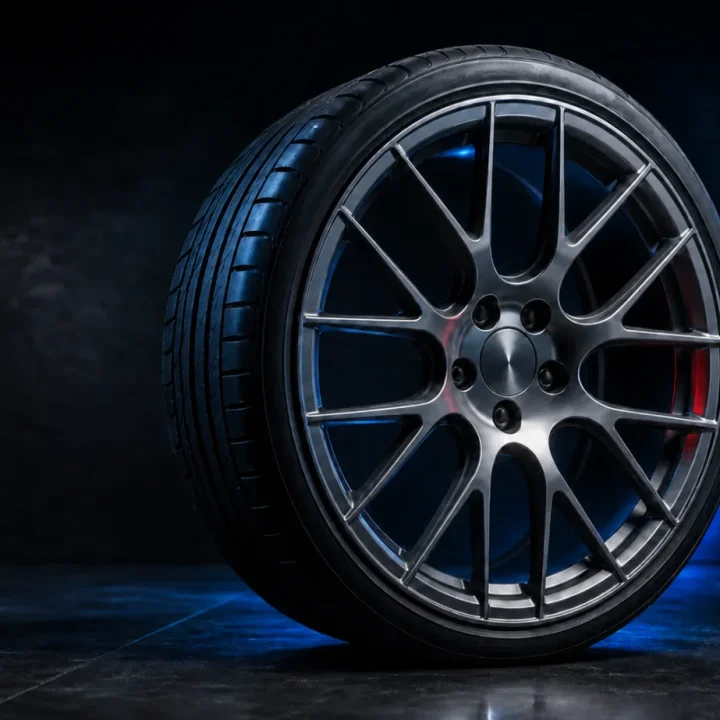 Tamsus techninis automobilio ratlankis